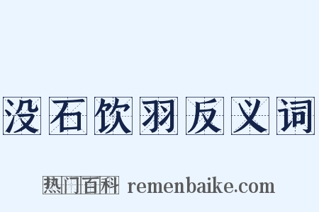没石饮羽反义词是什么意思的图片